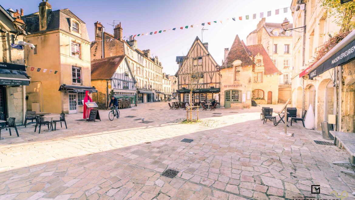 Caen Pavage rue Vaugueux